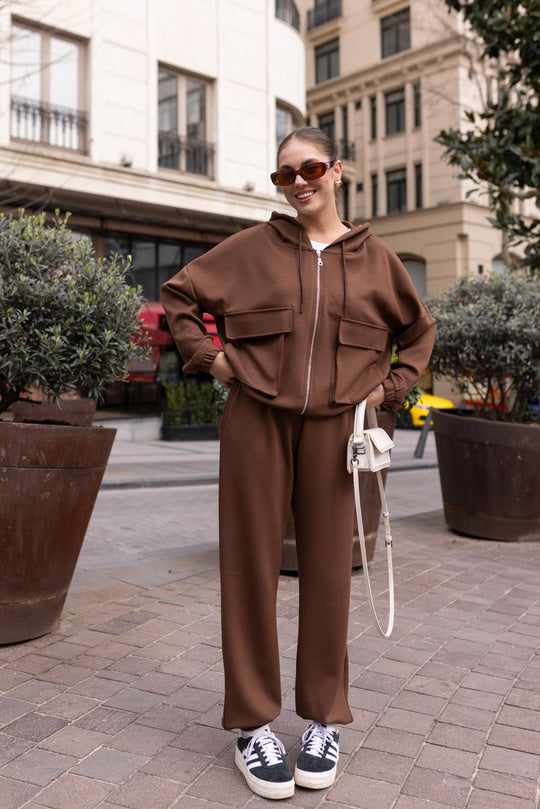 Oysho fabric hooded tracksuit