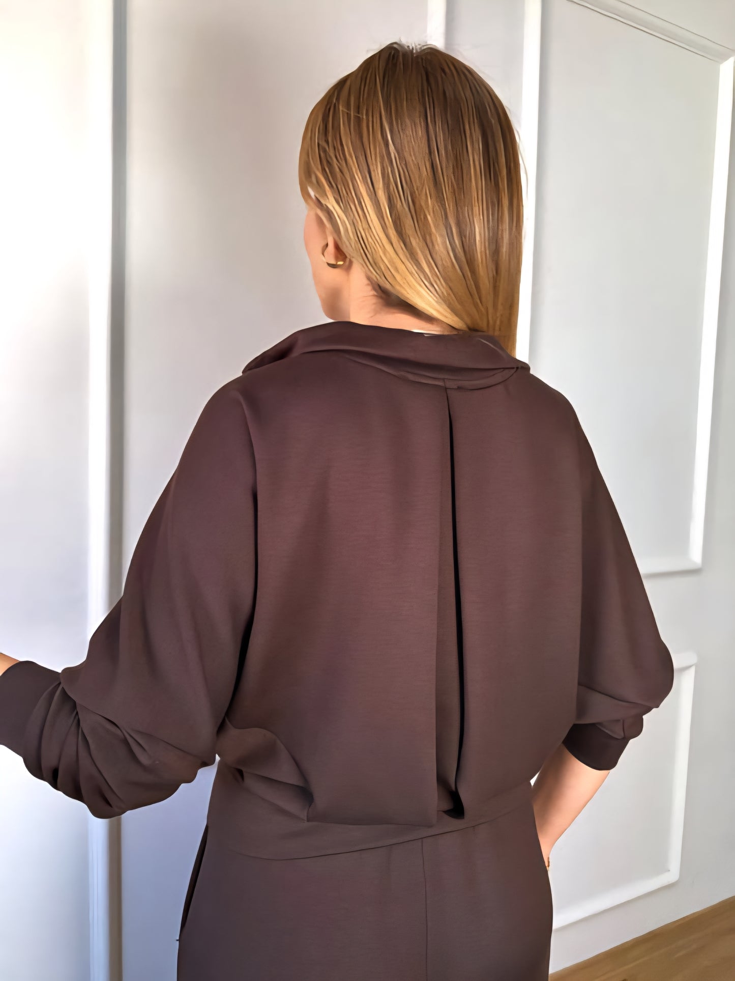 Oysho fabric Batwing Sleeve Modal Set