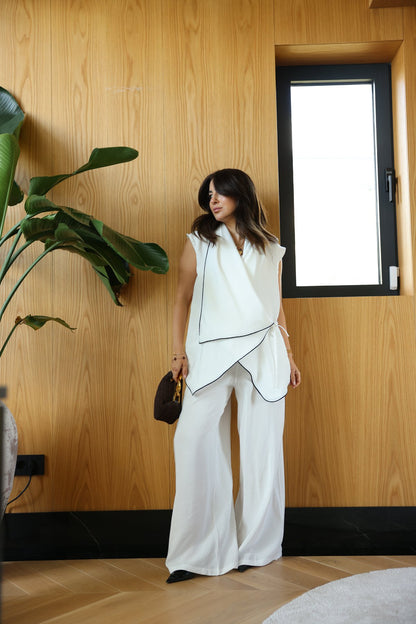 Massimo dutti vest co-ord set
