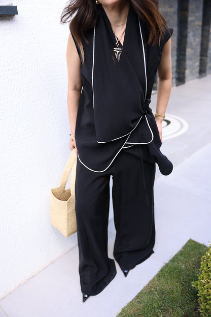 Massimo dutti vest co-ord set