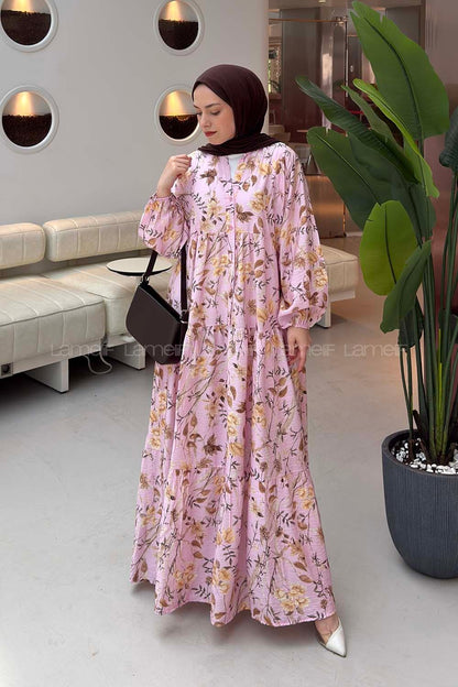 Printed boheme dress