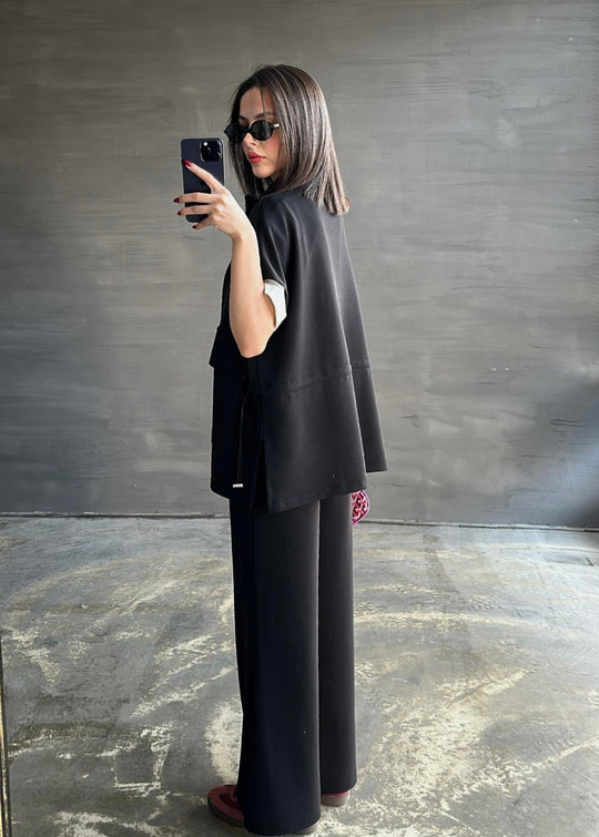 oysho fabric sleeveless double pocket co-ord set