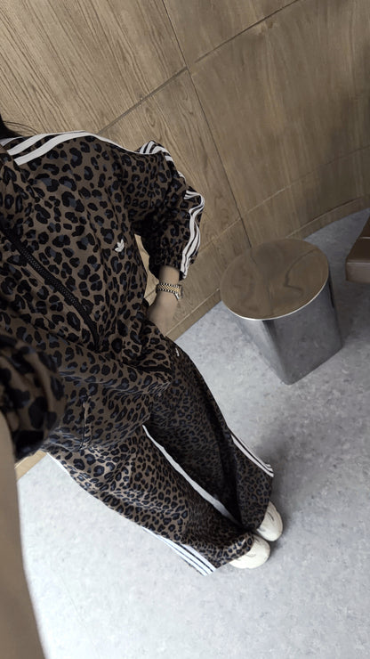 Tiger print Adidas tracksuit
