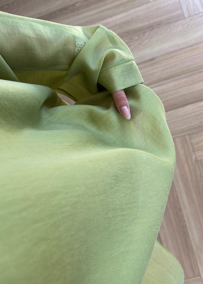 Oversized Batwing Top with Wide-Leg Pants chiffon Set
