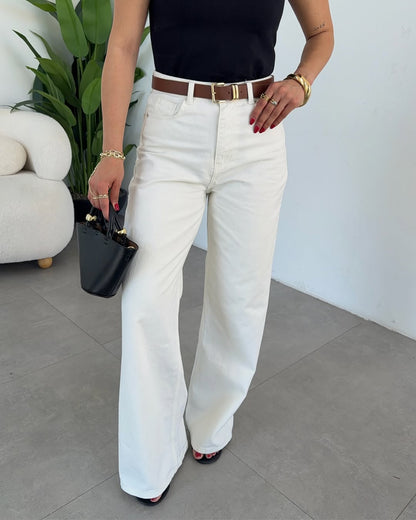 Zara wide leg Chino pants (without belt)