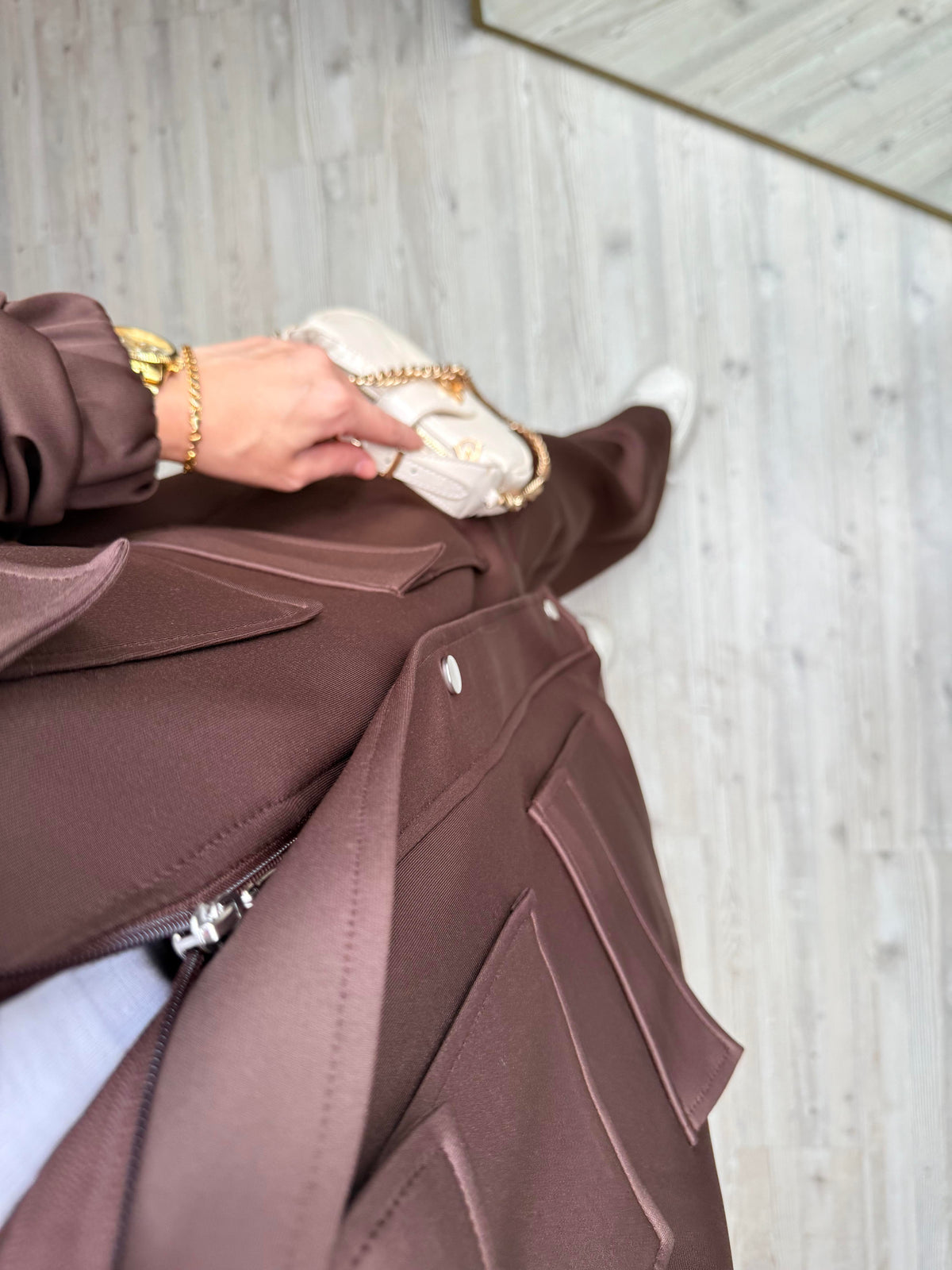 Mia Design Scuba oversized Set brown