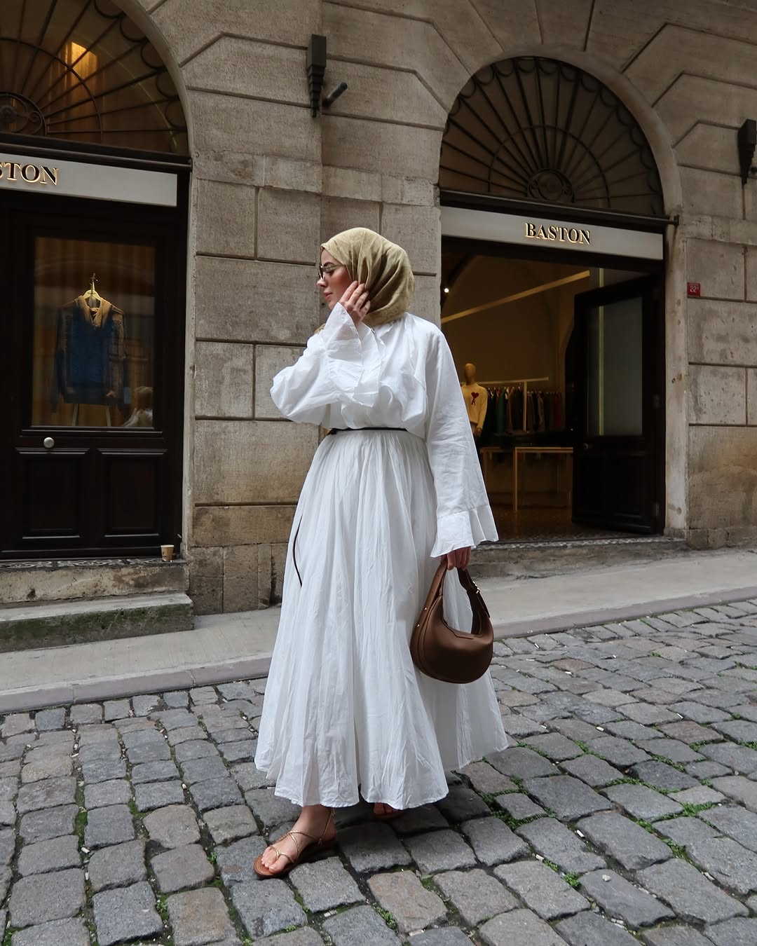 Ruffle sleeves shirt with boheme maxi skirt co-ord set