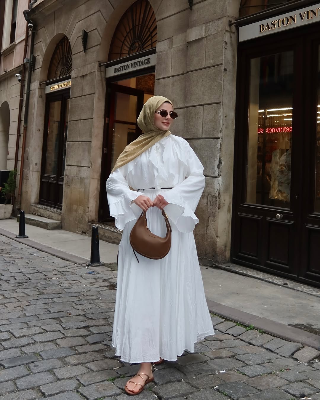 Ruffle sleeves shirt with boheme maxi skirt co-ord set