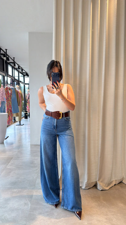 Zara premium wide leg jeans