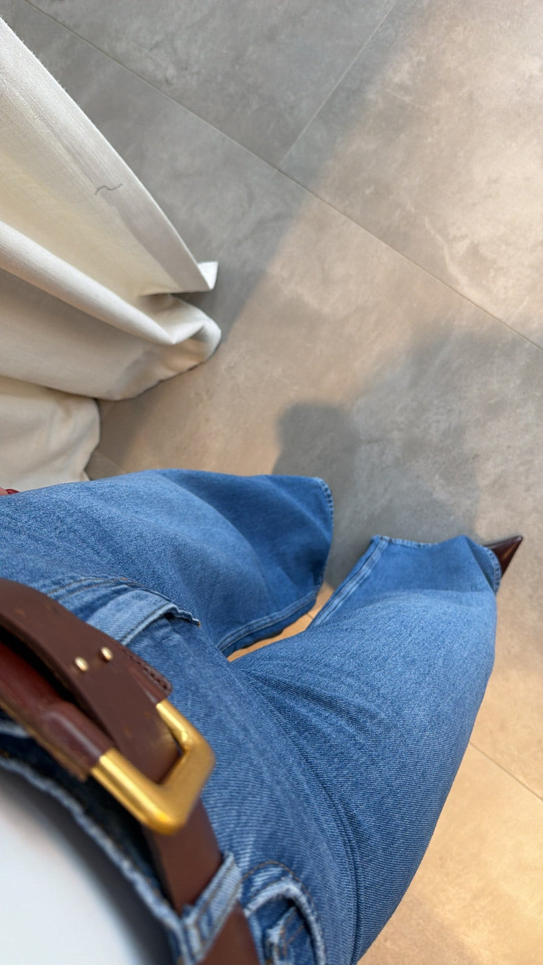 Zara premium wide leg jeans
