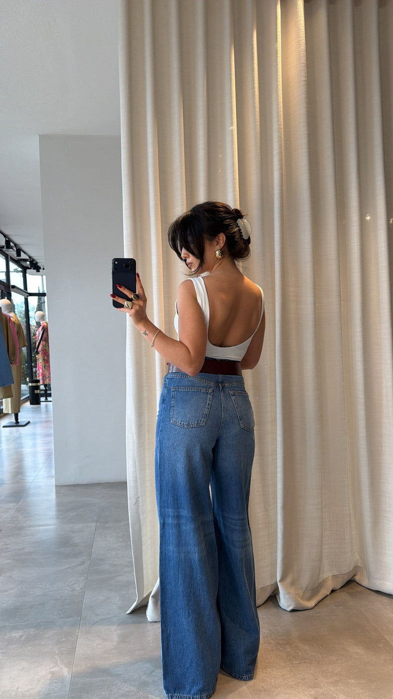 Zara premium wide leg jeans
