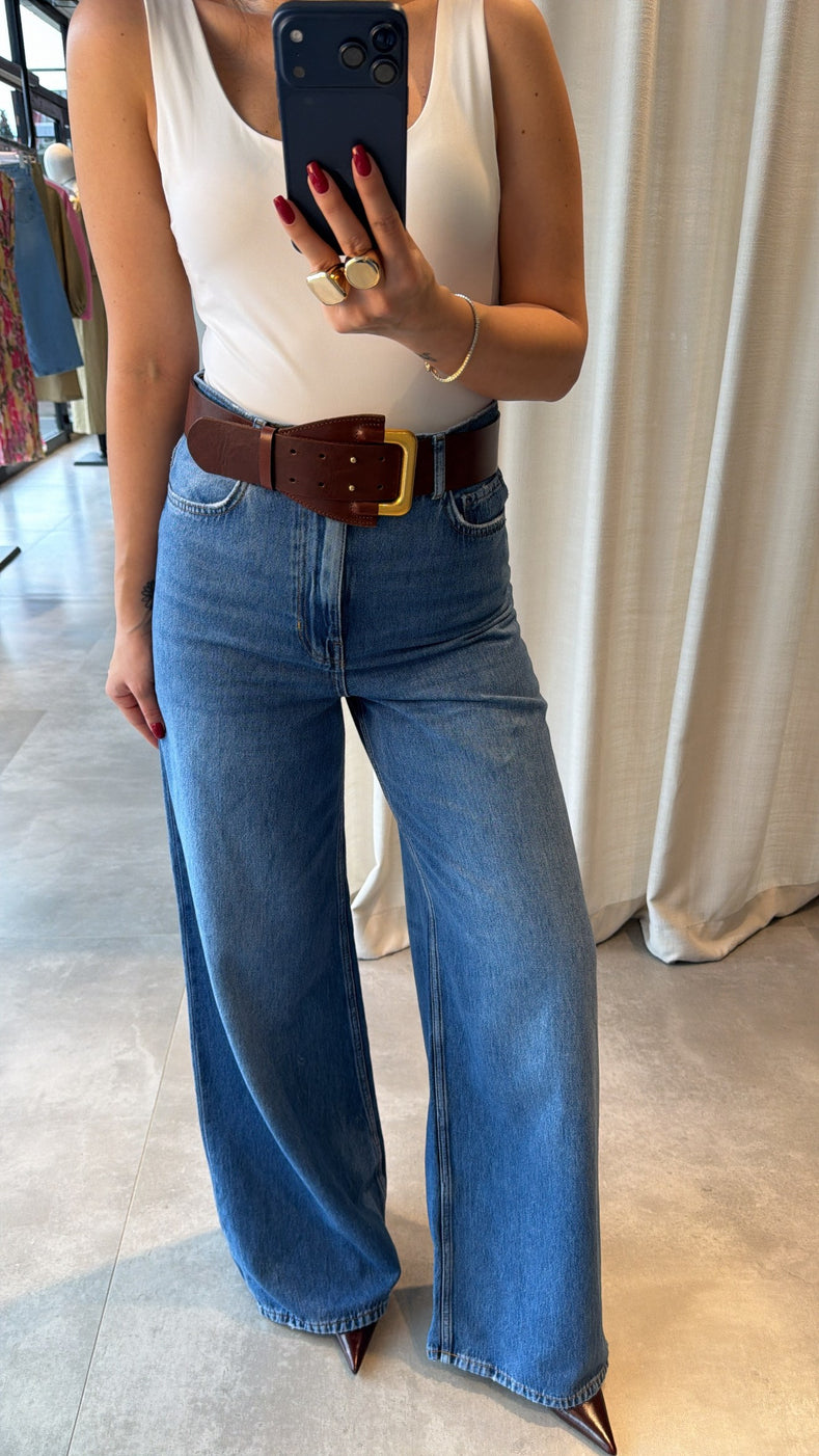 Zara premium wide leg jeans