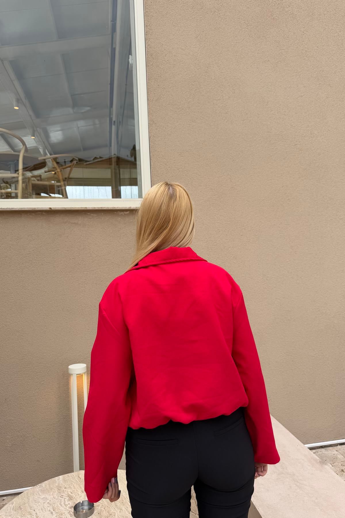Bomber jacket - red