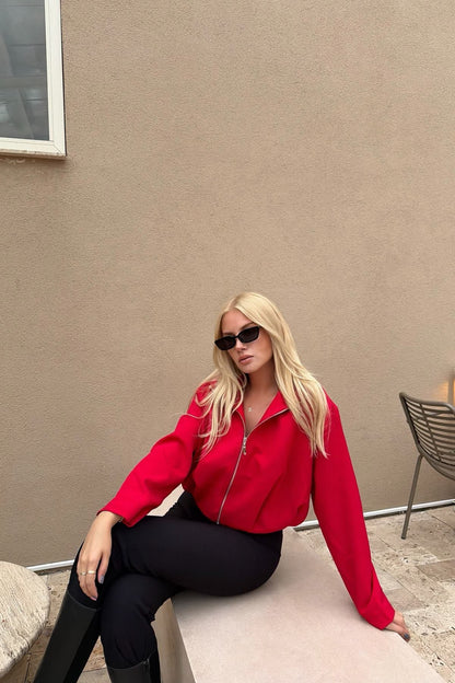 Bomber jacket - red