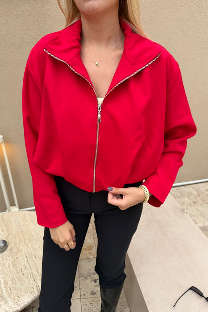 Bomber jacket - red