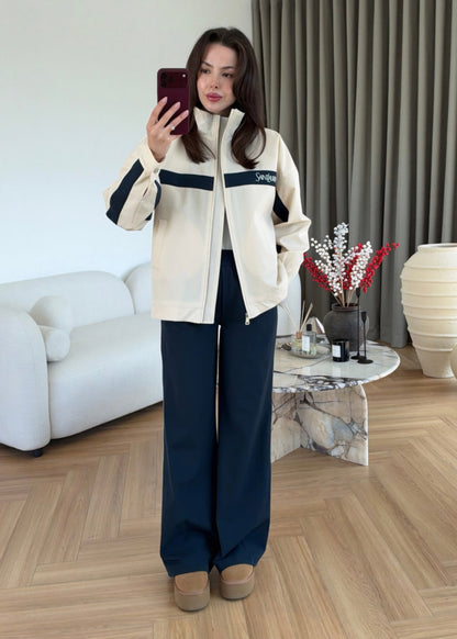 YSL parachute fabric tracksuit - beige