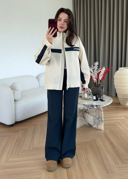 YSL parachute fabric tracksuit - beige