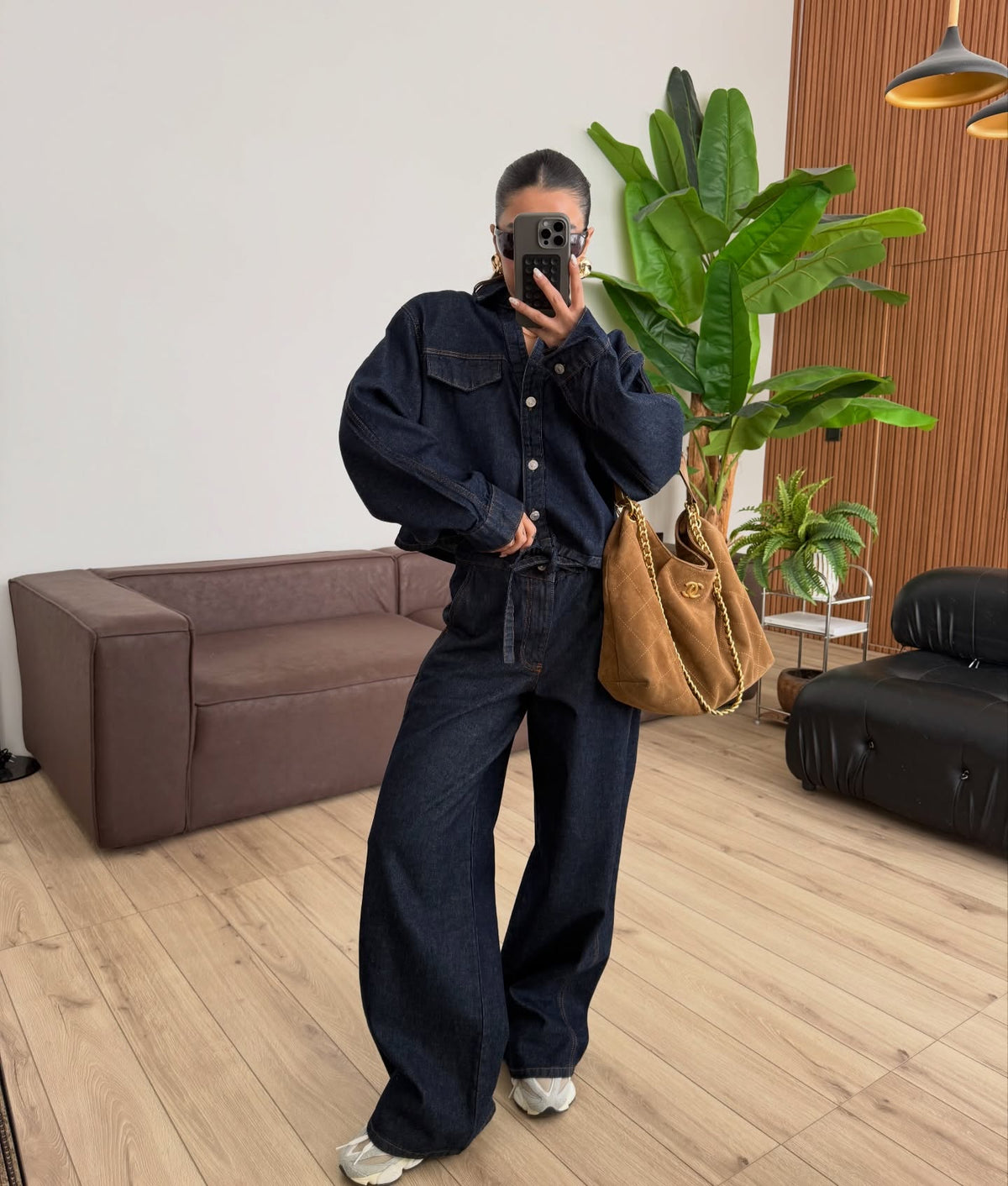 Zr model jeans co-ord set