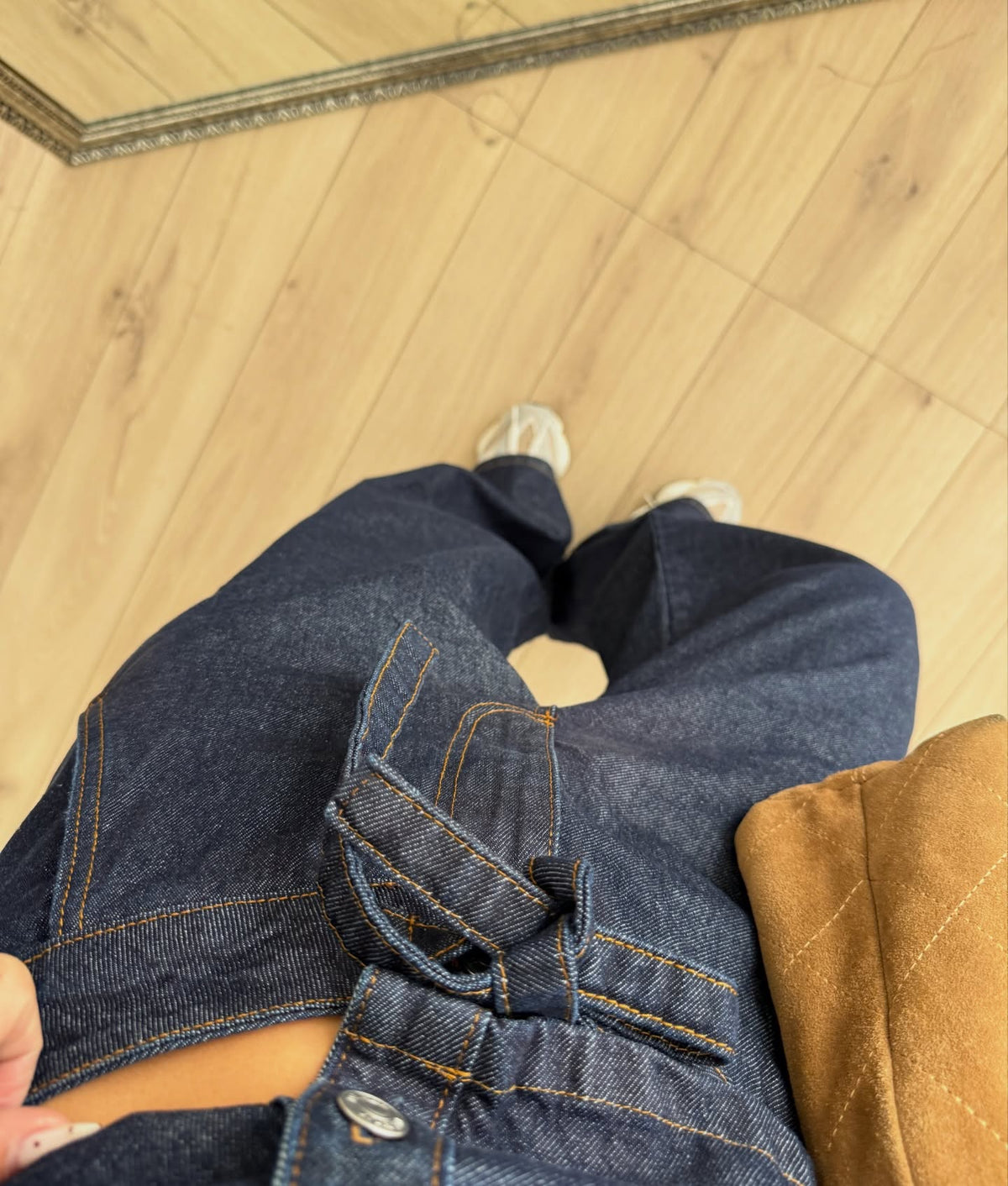 Zr model jeans co-ord set