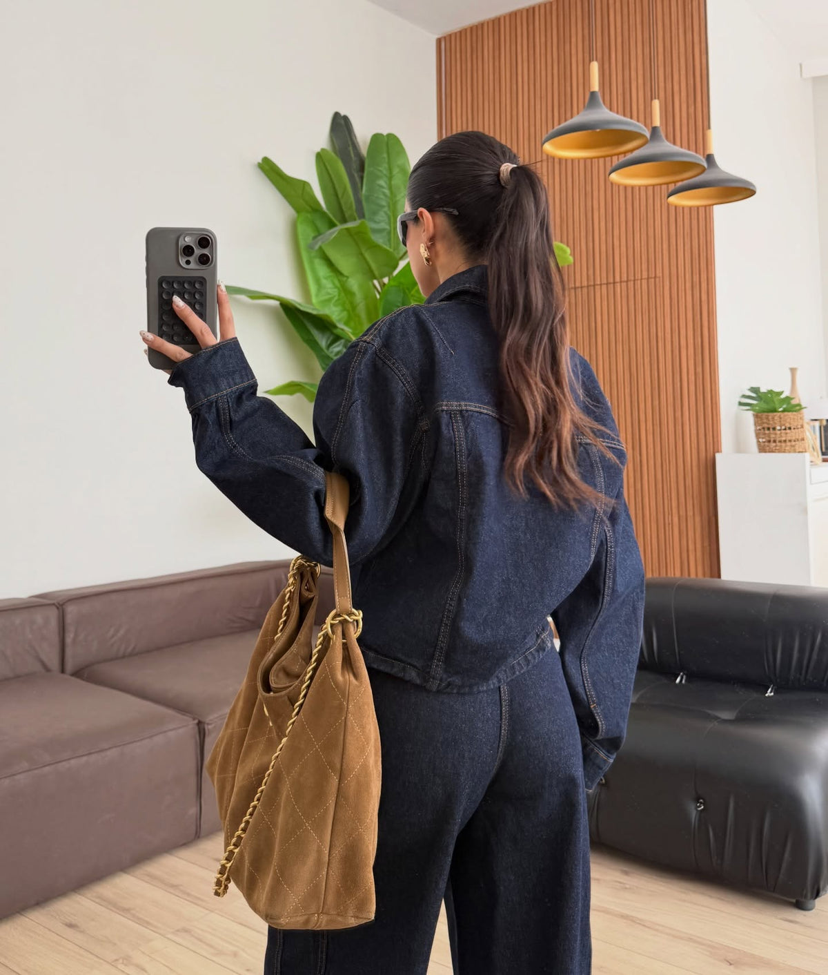 Zr model jeans co-ord set