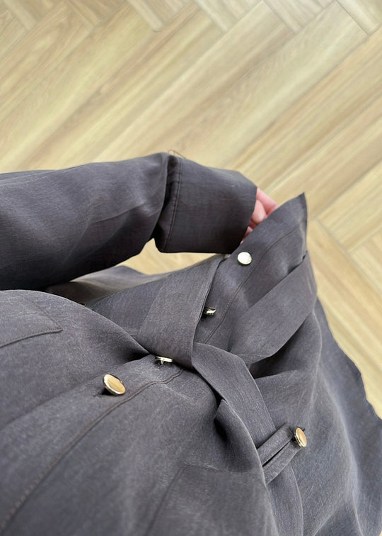 Paradox gold Buttons Tencel Set - Dark Brown