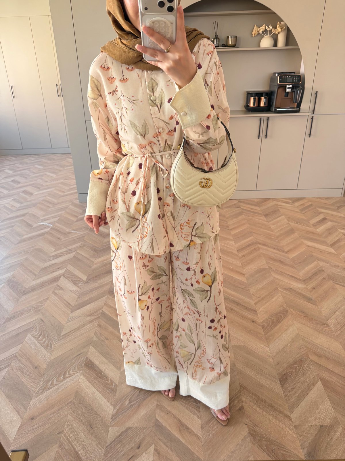 Printed linen co-ord set