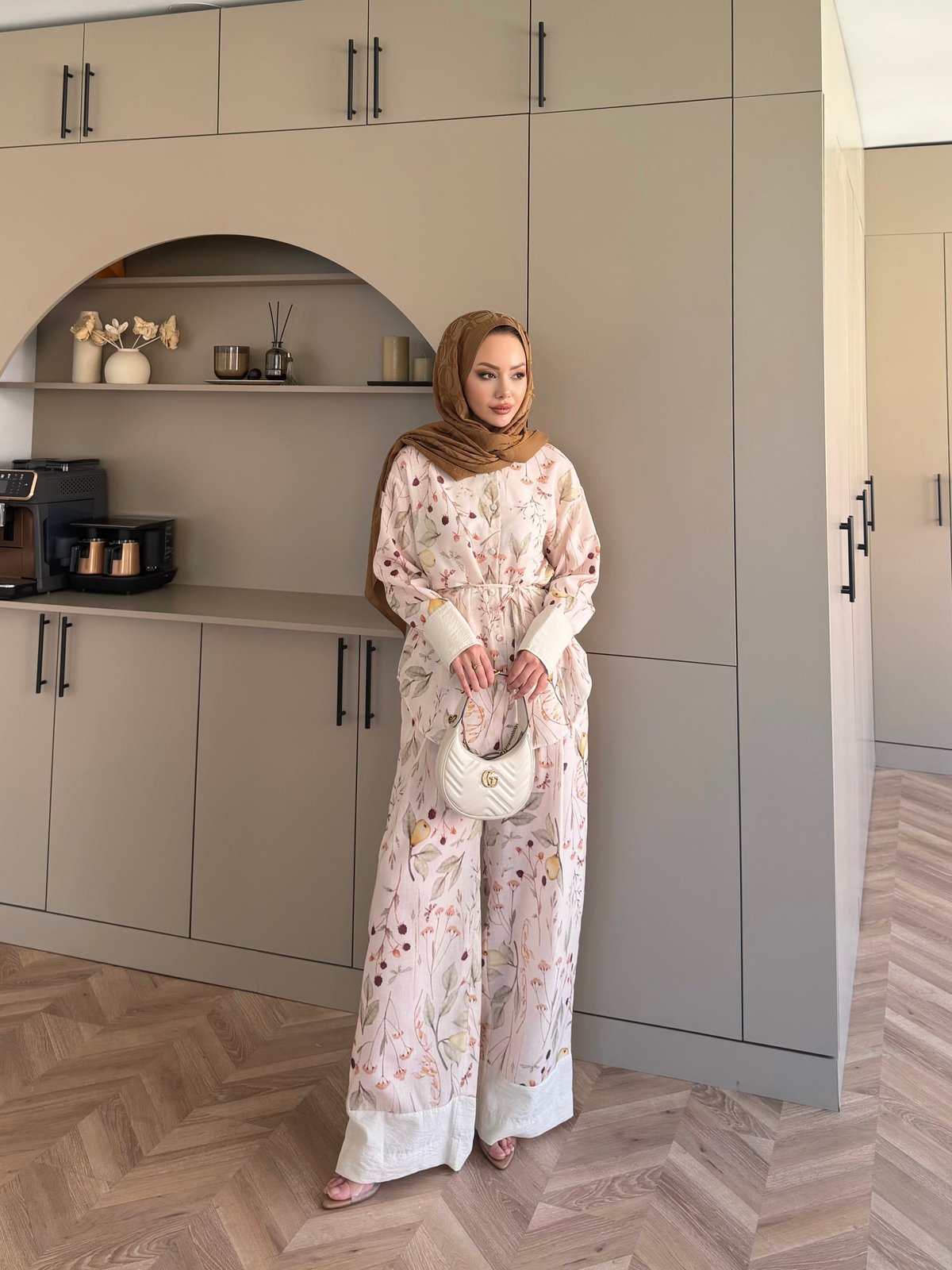 Printed linen co-ord set