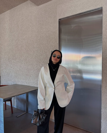 Blazer with gold button