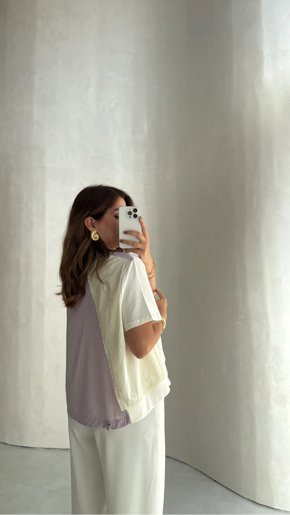 Parachute Detail Gathered T-shirt