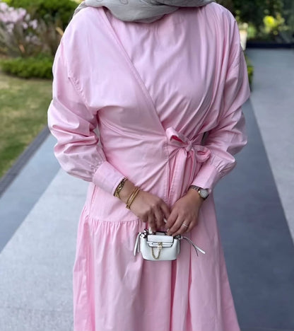 Dress with tied details