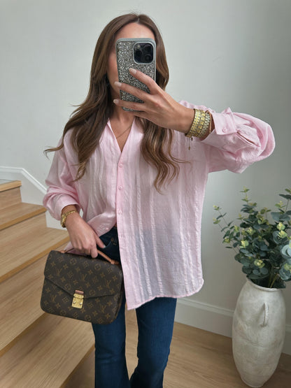 Tencel oversized shirt