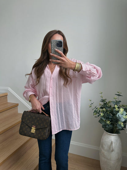 Tencel oversized shirt