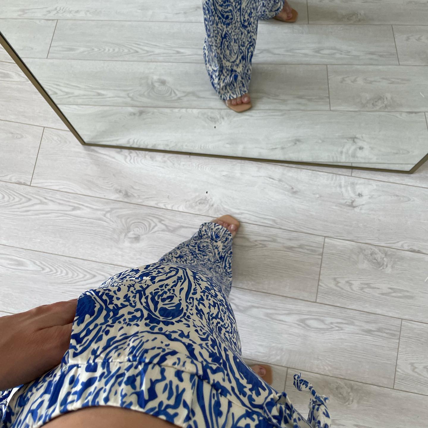 Printed satin co-ord set