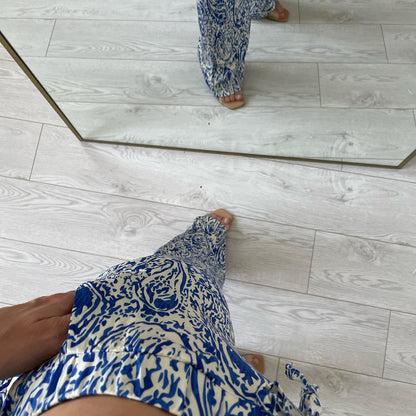 Printed satin co-ord set