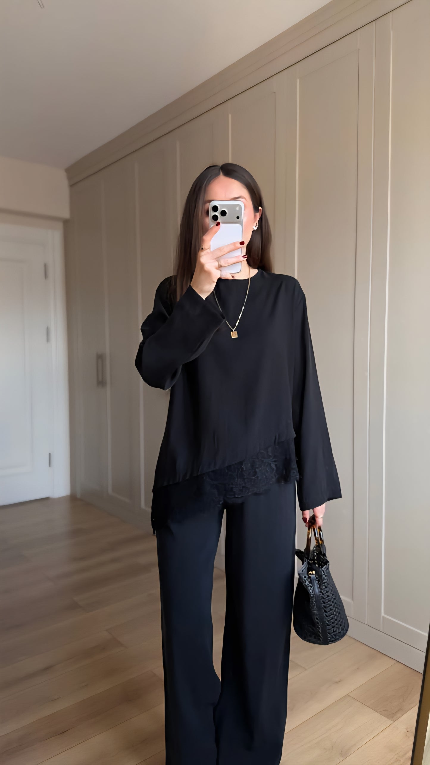 Lace Detail Tencel fabric co-ord Set