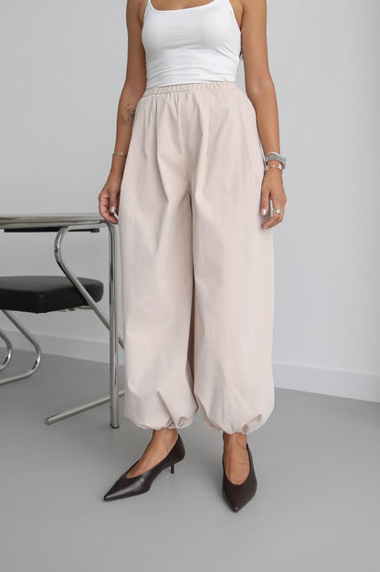 Waist drawstring jacket co-ord set - beige