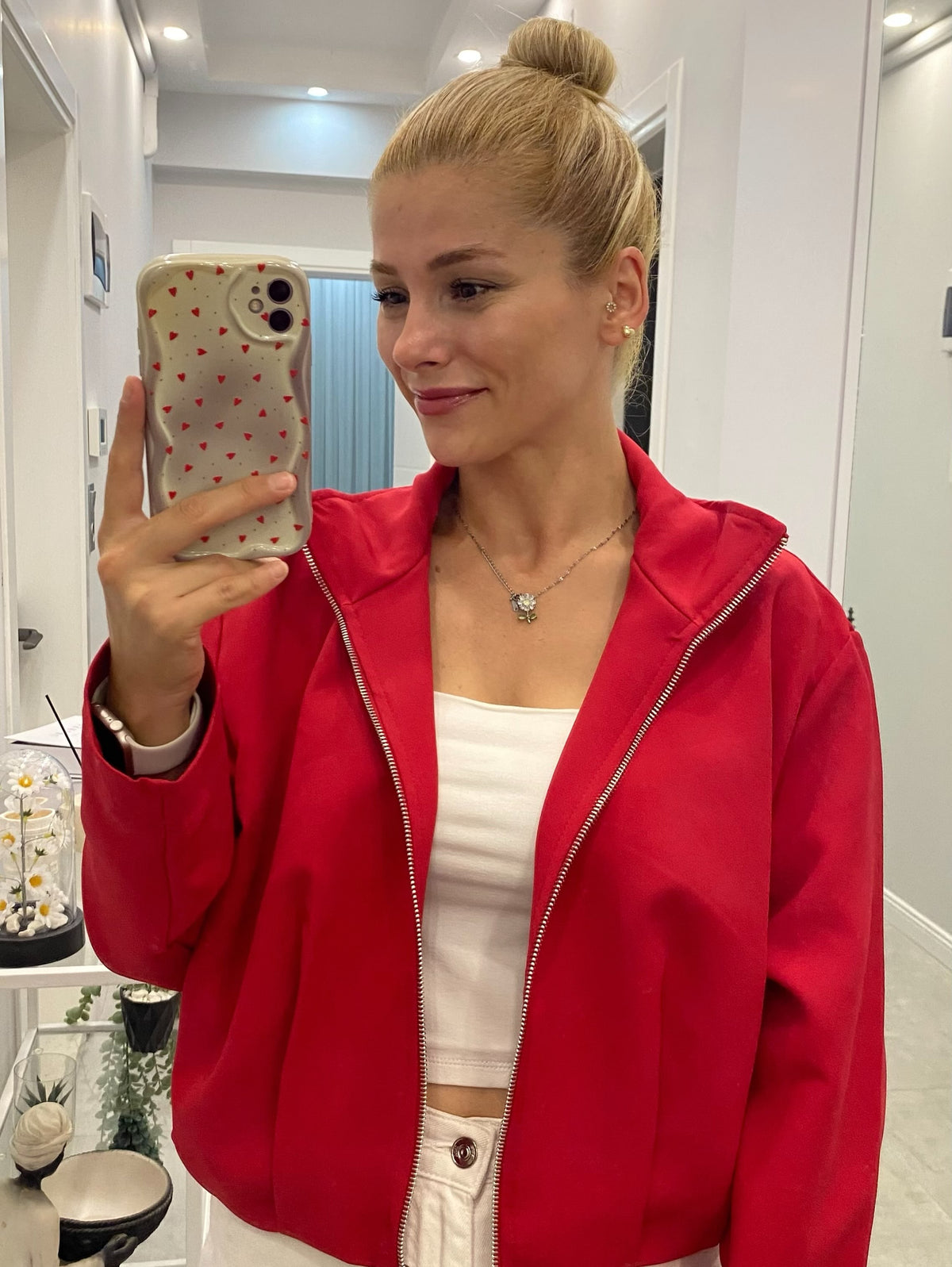 Bomber jacket - red