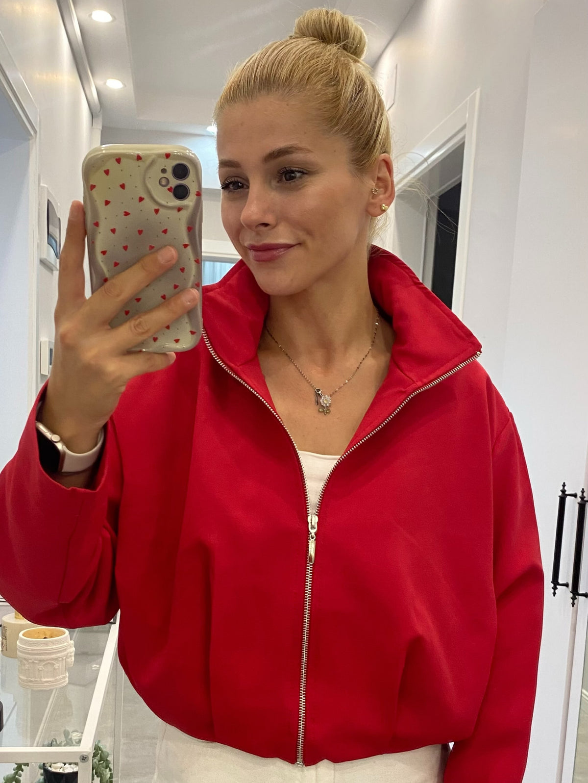Bomber jacket - red