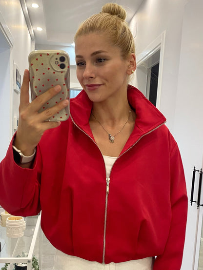 Bomber jacket - red