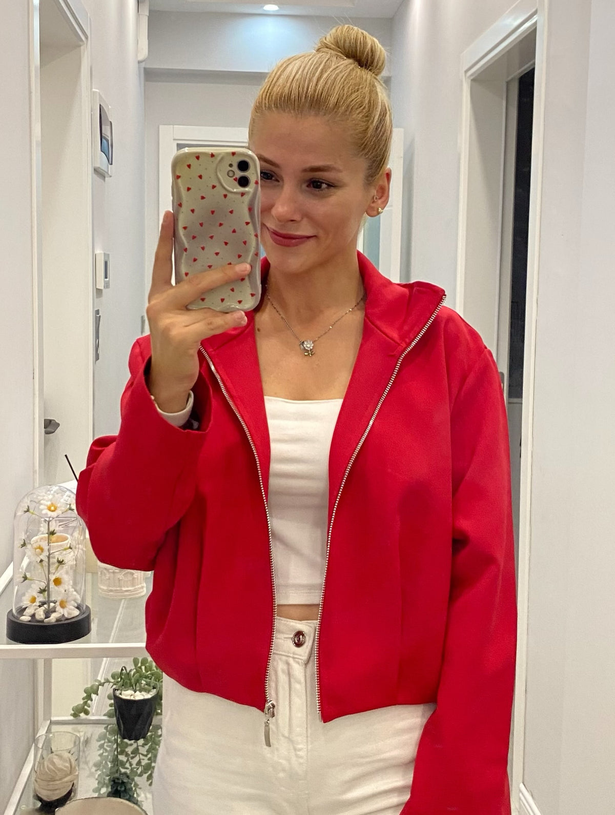 Bomber jacket - red