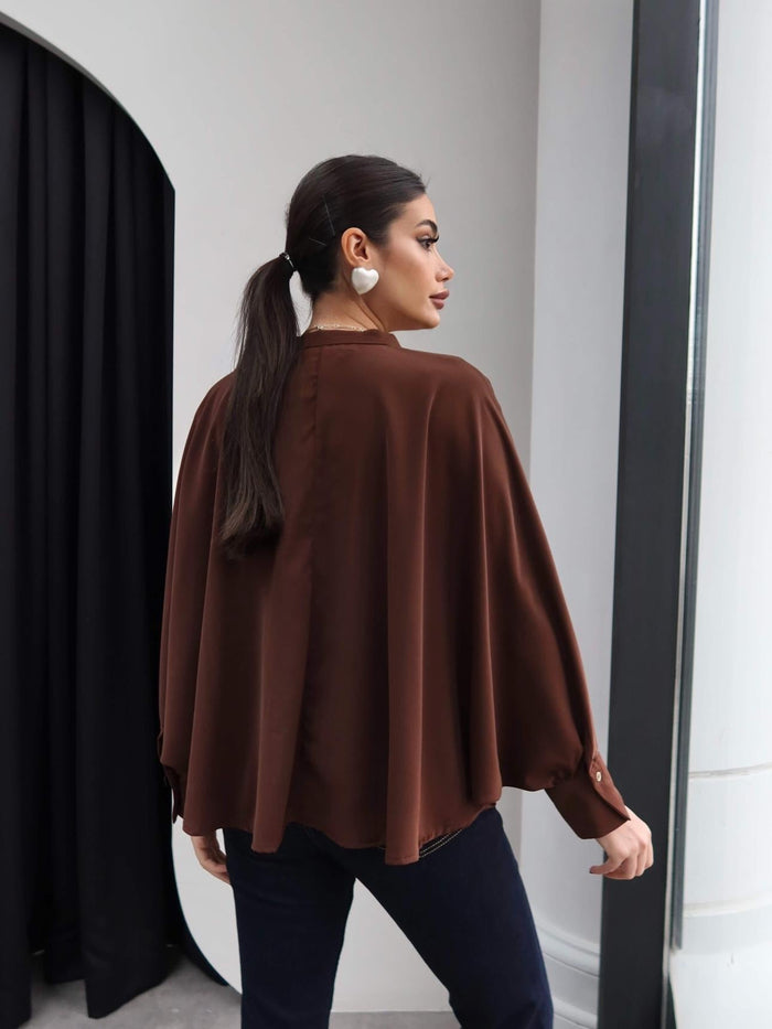 V-Neck Draped Shirt