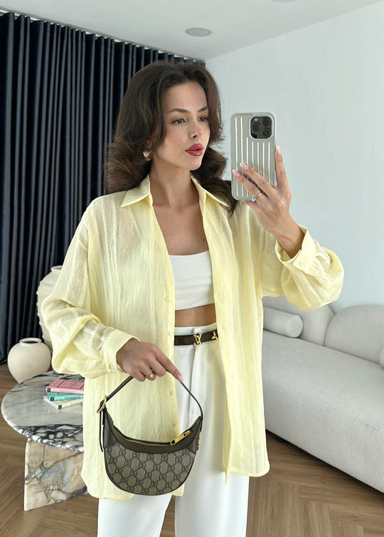 Tencel oversized shirt