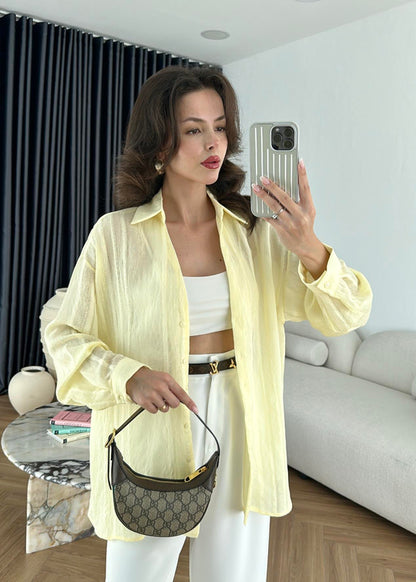 Tencel oversized shirt