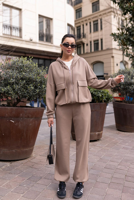 Oysho fabric hooded tracksuit