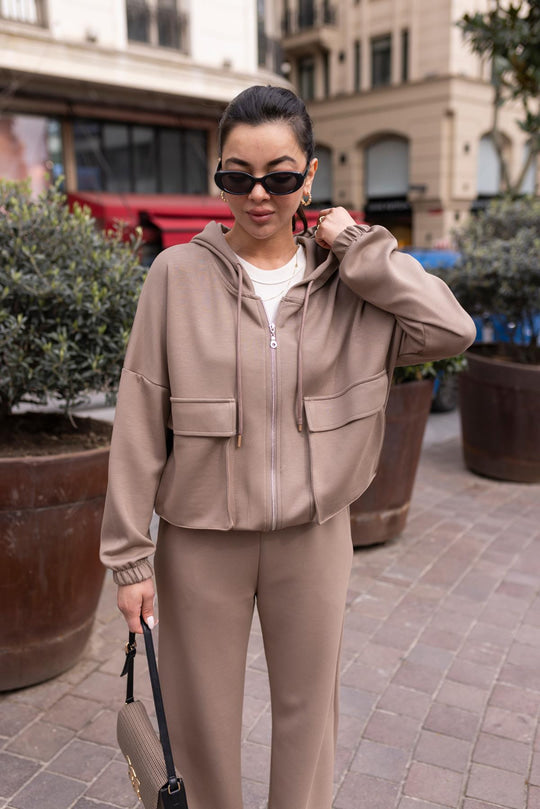 Oysho fabric hooded tracksuit